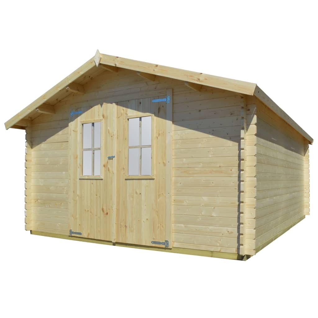 34 mm 4x4 m Garden House Shed Log Timber Cabin Solid Wood